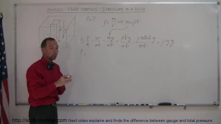 Physics   Fluid Statics 1 of 10 Pressure in a Fluid