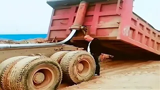 AMAZING Dangerous IDIOTS in Trucks 2024 | Heavy Dump Truck, Excavator, Car Fails Compilation