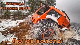 Шесть вездеходов  тонут в болоте! !