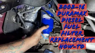 Duramax Diesel Fuel Filter Replacement How-To 2002-2016