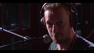 Chris Martin performing Yellow on the BBC  Radio 1 Live Lounge