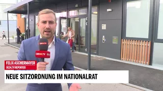 Neue Sitzordnung im Nationalrat