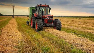 Prasowanie Słomy 2021 Nowym Nabykiem Prasa John Deere 590&Case IH 1056 XL [Agro🌾Fani]