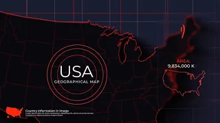 USA Map Promo for After Effects 2022