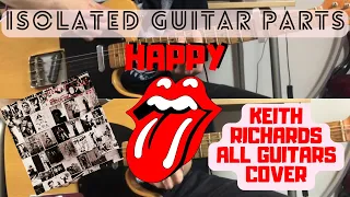 The Rolling Stones - Happy (Exile On Main St.) Keith Richards All Guitars Cover - Isolated Parts