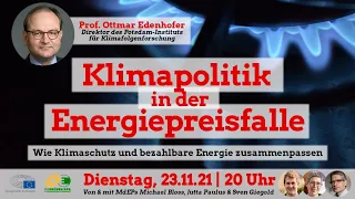 Europe Calling “Klimapolitik in der Energiepreisfalle?" mit Professor Edenhofer (Deutsche Version)