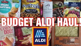Huge Aldi Grocery Haul with Prices! Two Week Meal Plan! Budget Friendly!