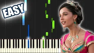 Speechless - Aladdin 2019 (Naomi Scott) | EASY PIANO TUTORIAL + SHEET MUSIC by Betacustic