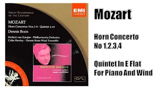 Mozart Horn concerto Nos. 1,2,3,4, Quintet In E Flat For Piano And Wind 호른 협주곡, 피아노와 관악기를 위한 5중주