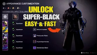 DESTINY 2/SUPER-BLACK SHADER UNLOCKED get it quick and easy 😤