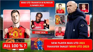 MAN UTD ALL TRANSFER NEWS  CONFIRMED TRANSFERS AND RUMOURS SUMMER 2023, UPDATED 25th JUNE 2023