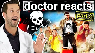 ER Doctor REACTS to Crazy Jackass Injuries #3