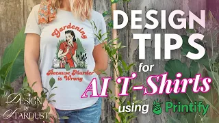 How to Design Awesome T-Shirts Using AI - Ideogram, Canva, Printify Tutorial for Print on Demand