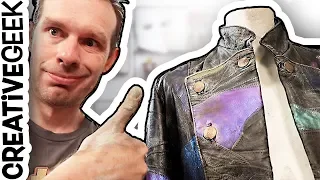 Weathering a leather jacket for cosplay and larp