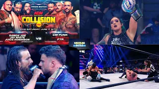 AEW Dynamite 06/07/23 Results-CM Punk In-Ring Match Announced, AEW Collison, Adam Cole Meets MJF 🔥