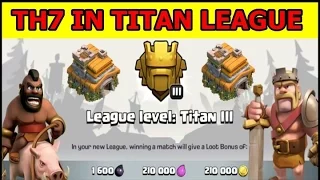 Clash of clan Th 7 In Titan league..