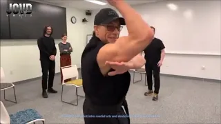 Jean-Claude Van Damme's First Martial Arts Basics Class at Facebook HQ