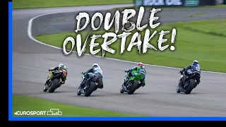 Going For The Treble! | British Superbikes 2023 Thruxton Race 3 | Eurosport