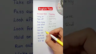 Phrasal Verb - English Tips