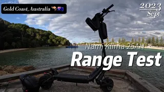Nami Klima 25AH Range Test: Conquer the Australian Beachfront with Epic Electric Scooter Performance