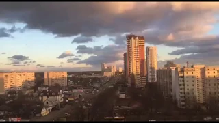 Київ захід сонця Timelaps