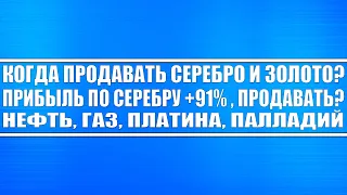 Когда продавать серебро и золото? Индекс долларапошёл в обвал. В моменте прибыль по серебру +91%