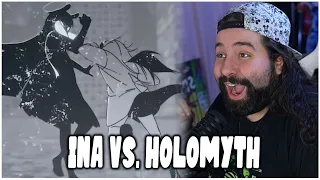 ITS FINALLY HERE! | Ina Vs. Holomyth (Bad Ending) Reaction!