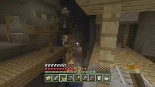 EP #25 TheRADIOMAN03 Lets Play Minecraft XBOX 360 Abandoned Mineshaft discovered