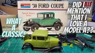 Working on a true classic model kit!! Monogram 1930 Model A Coupe