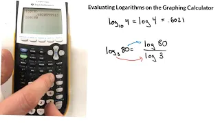 Evaluate Logs on the TI-84 Calculator