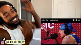 MILLYZ FREESTYLES IN LONDON! Millyz - Fire in the Booth REACTION