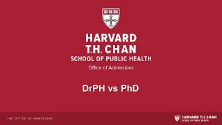 DrPH vs PhD