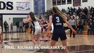 Girls basketball: La Crosse Aquinas 44, Onalaska 30