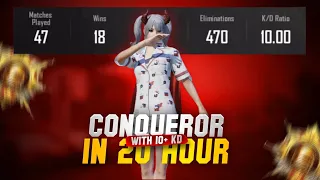 I Did Conqueror in Just 20Hours🔥 | Cruiserop | PubgMobile