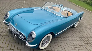 1954 Chevrolet Corvette C1 6 cylinder (235 cui) walk around.. more videos of it to come 🙂