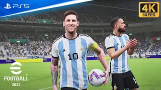 eFootball 2023 v2.3.0 PS5 | Argentina vs France | 4K UHD 60FPS Next Gen Gameplay