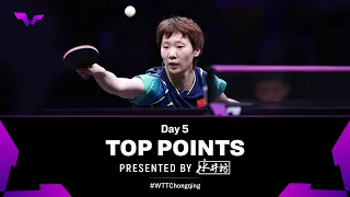 Top Points of Day 5 presented by Shuijingfang | #WTTChongqing 2024