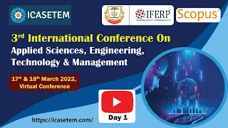 Konferensi Internasional ke-3 tentang Sains Terapan, Teknik, Teknologi, dan Manajemen - Hari ke-1