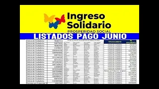 Ingreso Solidario  Consulta Nuevos Listados de Giro Extraordinario