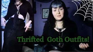 Thrifted Goth Style Outfits! (Goth On A Budget!)