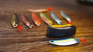 Homemade micro spoon lures using a steel stamp in a simple way