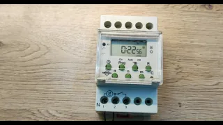 Sterownik Zegar programator czasowy timer Metron PCm 05 programowanie taryfa nocna instrukcja