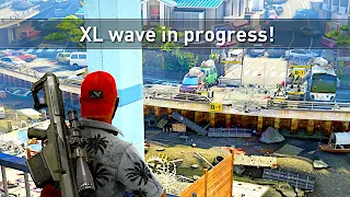 This is what XL Swarm Waves look like in Horde Mode XL