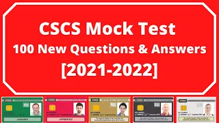Free CSCS test 2021 | CSCS Mock Test 100 Q&A | CSCS Health & Safety Test | CSCS Green Card Mock Test