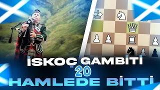 İskoç Gambiti 20 Hamlede Bitti