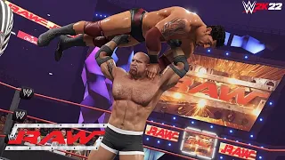 WWE Goldberg vs Batista | RAW 10/11/03 Highlights | WWE 2K22 SIMULATION