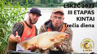 Sportinė karpių žūklė. Trečias etapas ir Krante.lt Taurė. Trečia diena. Carp Lake Kintai, 2022