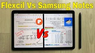 Flexcil Vs Samsung Notes: Which One Is The most Complete Note Taking app? | S6 Lite