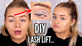 I TRIED A *DIY* LASH LIFT..