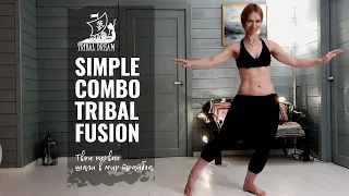 SIMPLE COMBO TRIBAL FUSION || простая связка для продолжающих, хореография Агапии Савицкой